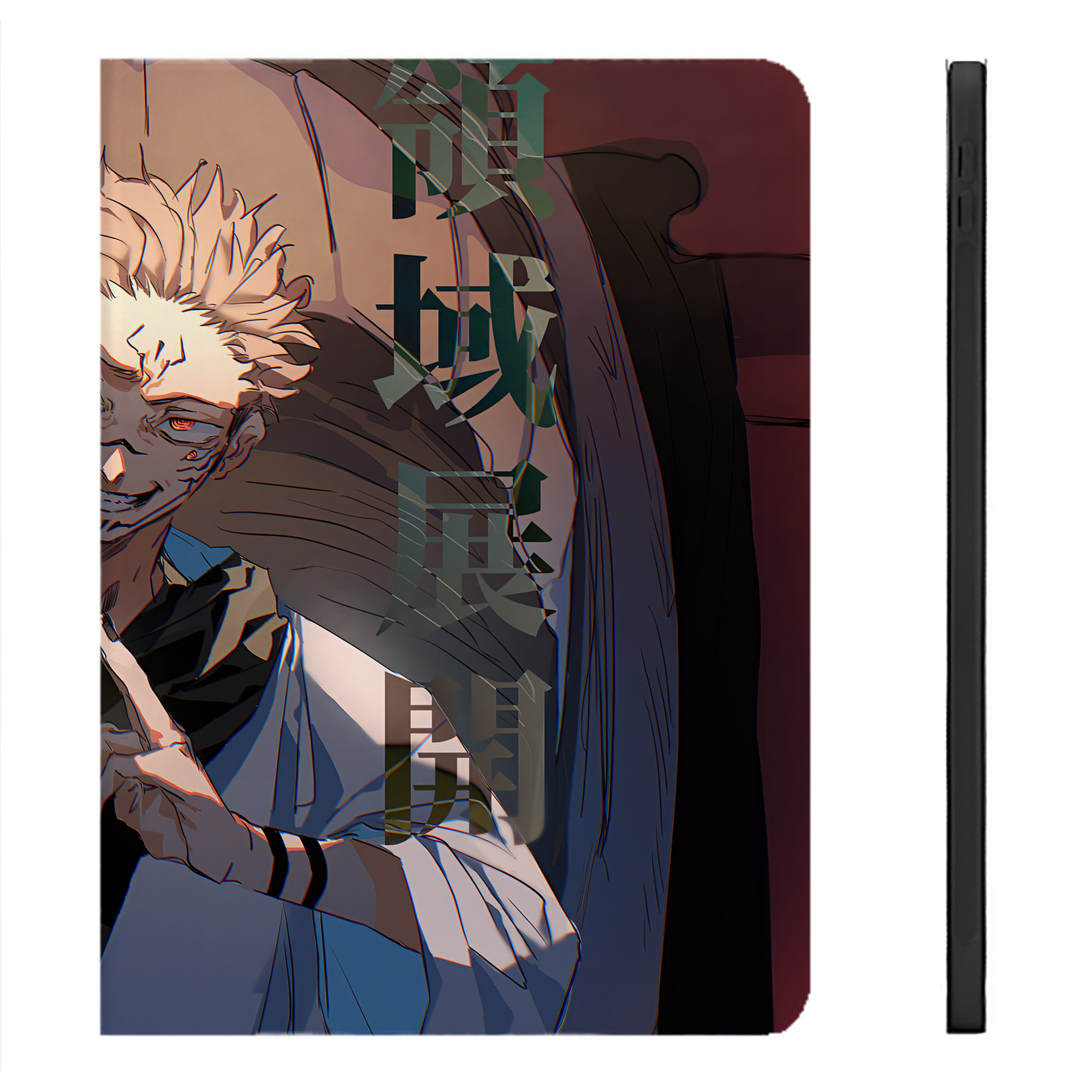 （画像用） 呪術廻戦 Jujutsu Kaisen IPadケース ペンホルダー付き ブックスタイルデザイン